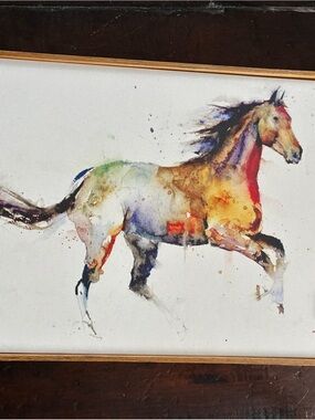 Multicolor Horse Wall Art big sky Carver’s free spirit horse